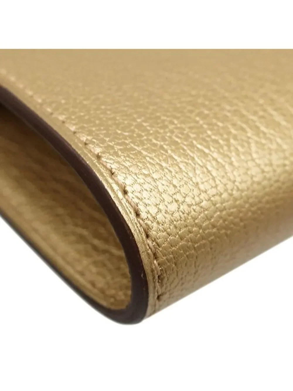 Hermes Wallet Kelly Long to Go Chevre Chamkila Champagne Gold